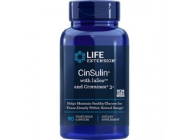Life Extension CinSulin® with InSea2™ and Crominex® 3+, 90 vege caps